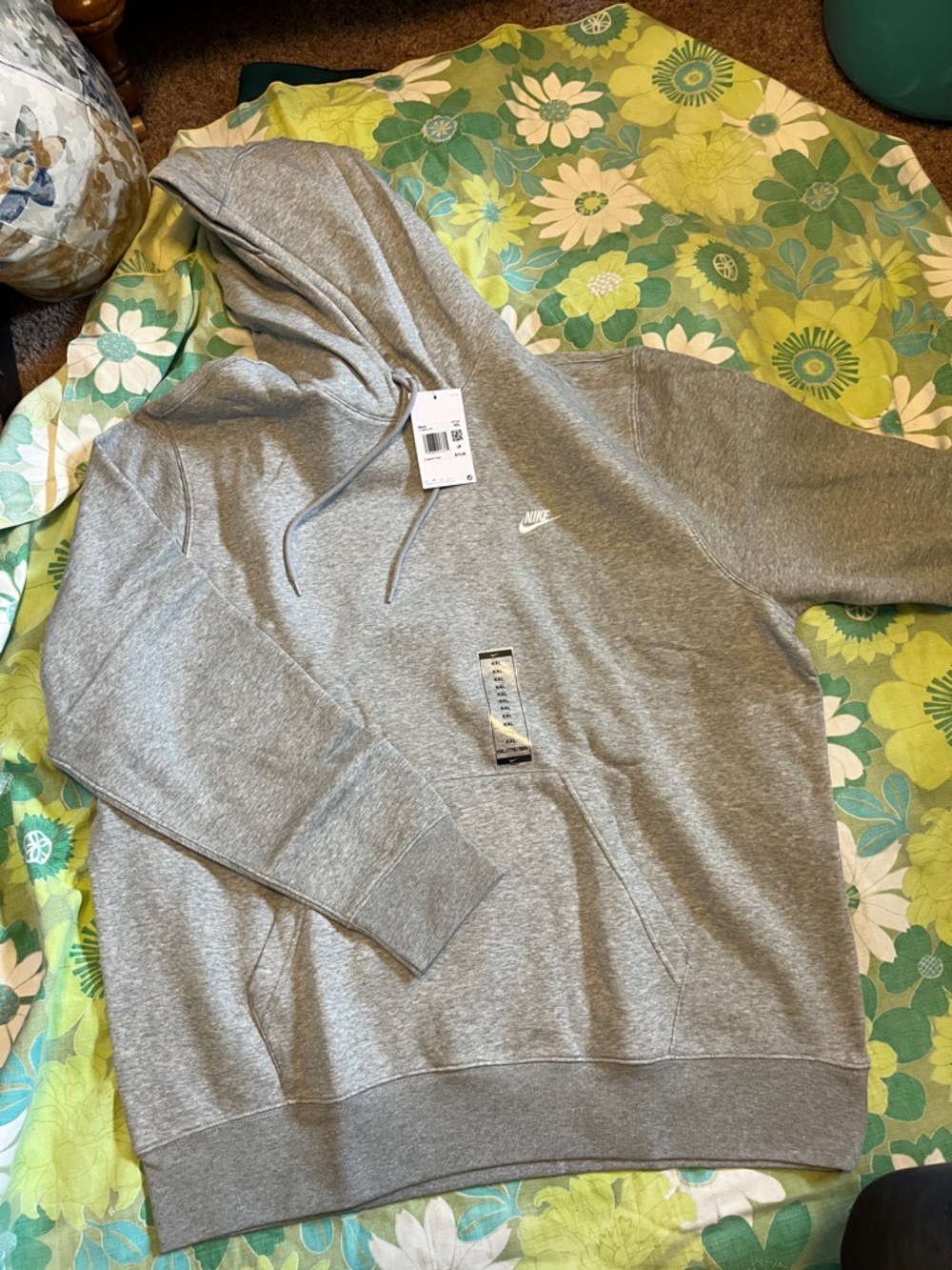 Men's XXL Grey Nike hooded sweatshirt
